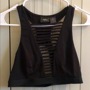 Buckle black bralette